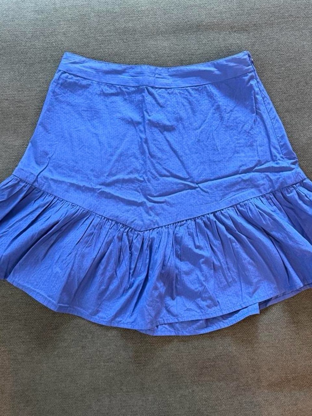 Maeve Royal Blue Ruffle Hem Skirt